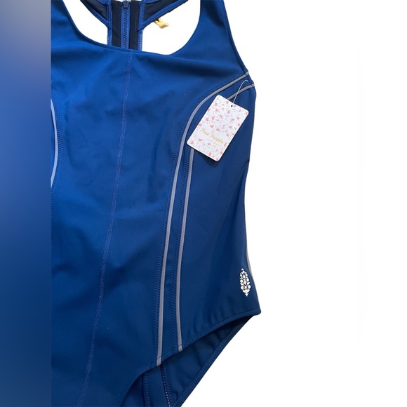 Free People Movement Navy Blue Delta Bodysuit/Swim - Picture 2 of 9